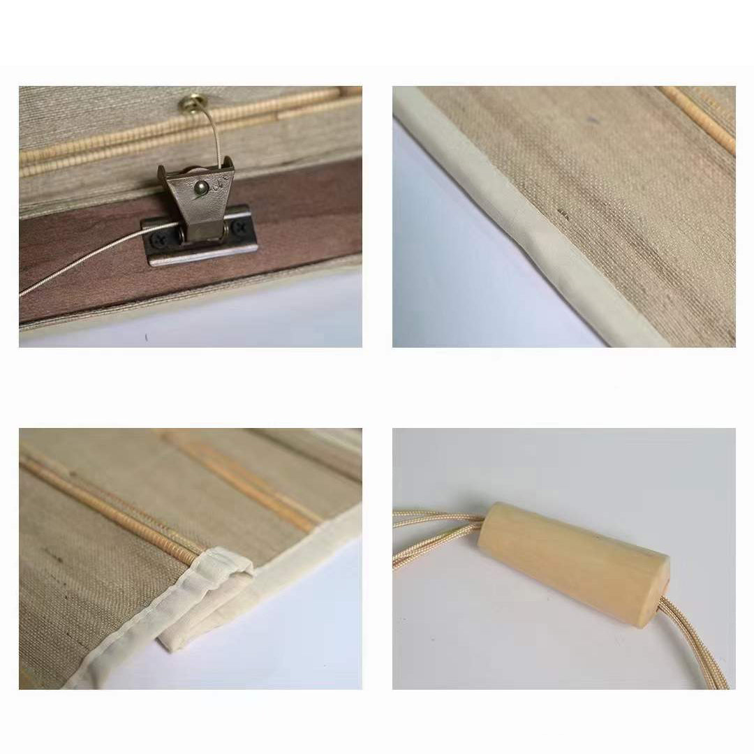 Custom Natural Bamboo Shades Woven Wood Shades