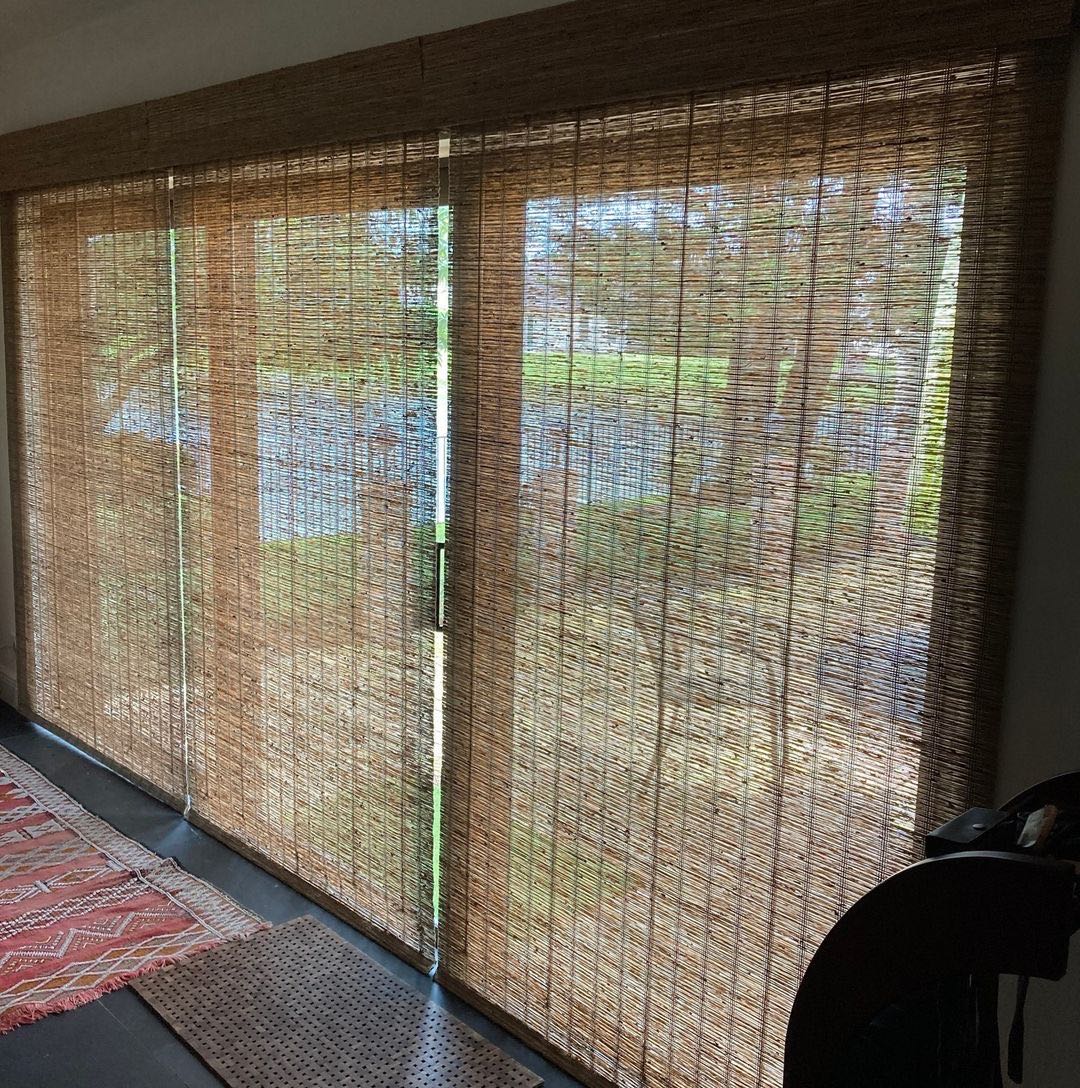 Custom Natural Bamboo Shades Woven Wood Shades