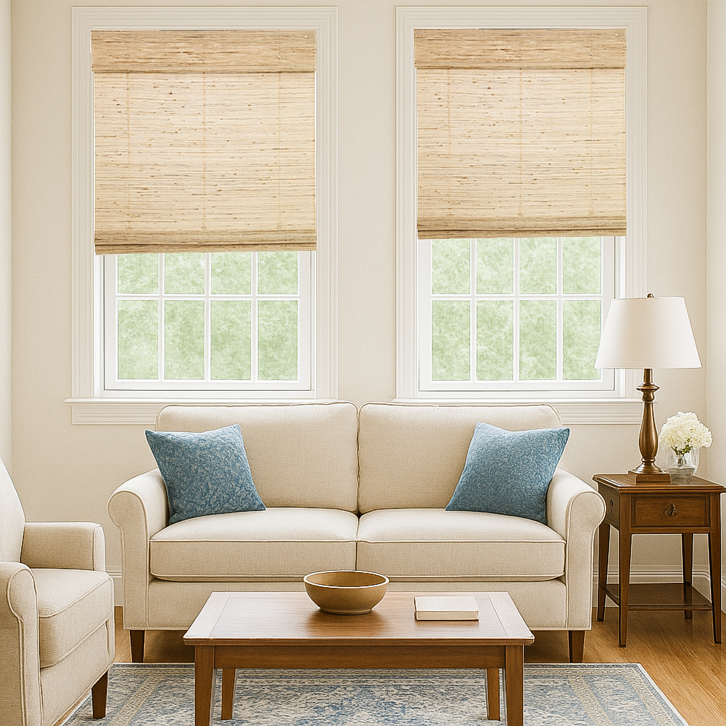Cordless Woven Wood Shades