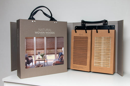 Sample Book Bamboo Shades Fabric/ Woven Wood Fabric